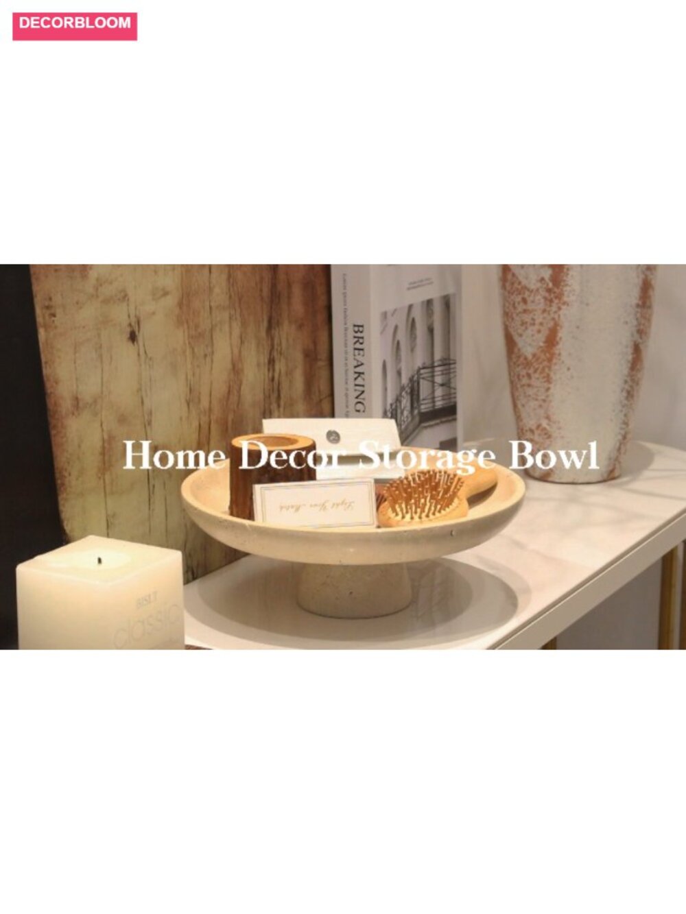 Natural Marble Pedestal Fruit Bowl Calacatta Viola Decorative Centerpiece - Picture 6 of 6